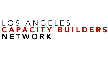 Los Angeles Capacity Builders Network Logo in Red and Black
