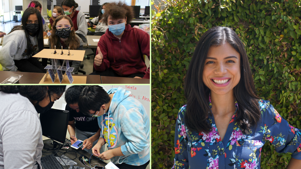 Collage of people smiling and working 