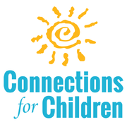 Connections for Children Logo with a artful sun drawing